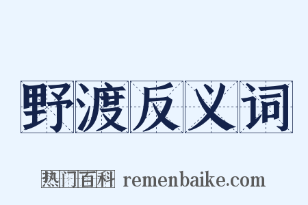 野渡反义词是什么意思的图片